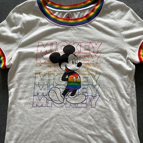 Mickey Mouse Pride Ringer Tee - Picture 1 of 1